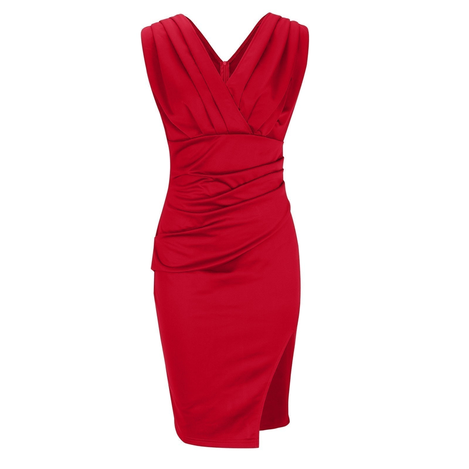 Eastwood and Bloom™ | Fitted dress with V-neck and slit