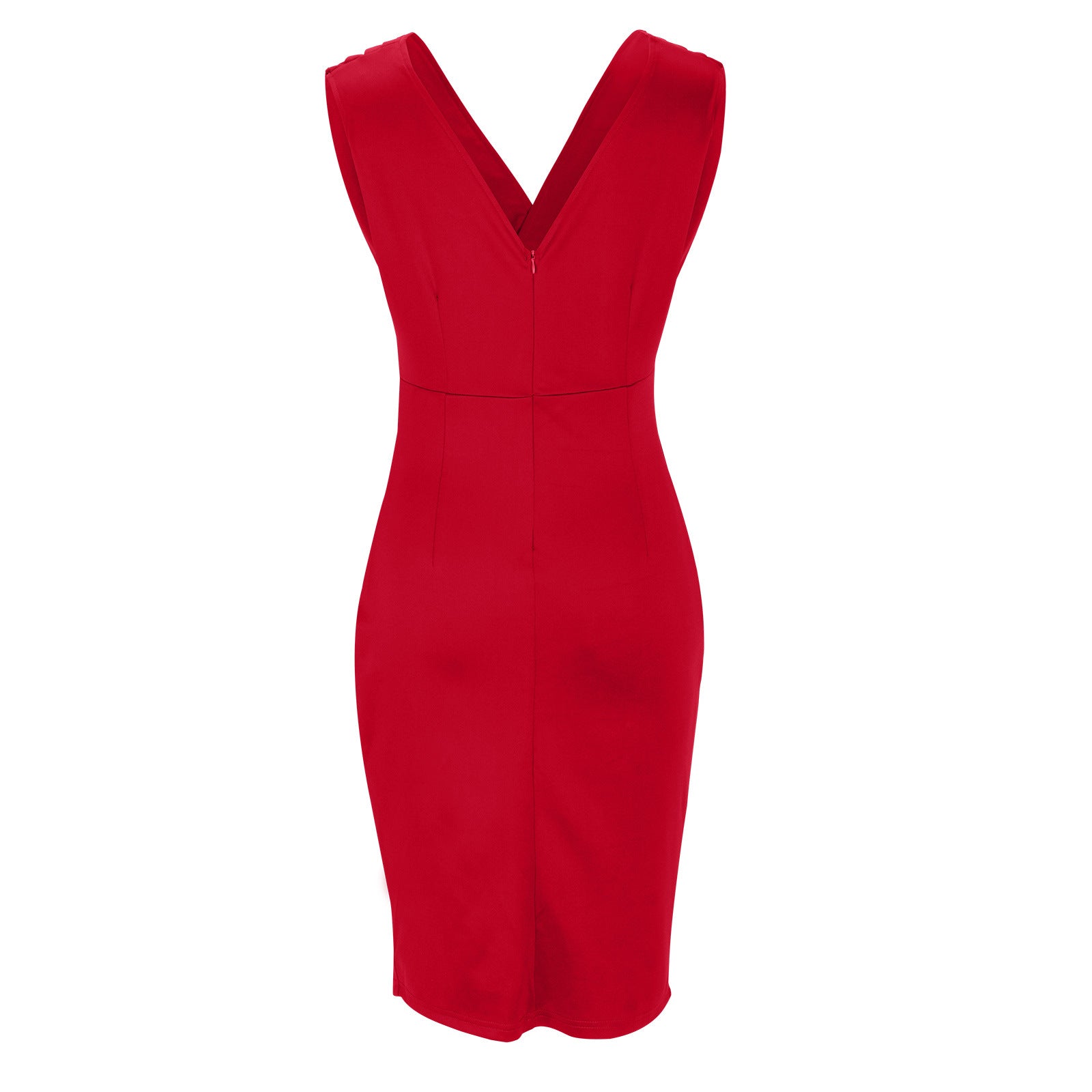 Eastwood and Bloom™ | Fitted dress with V-neck and slit