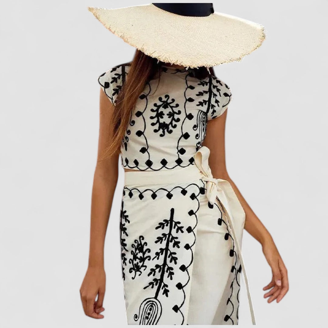 Eastwood and Bloom™ | Camilla - Printed Top and Skirt