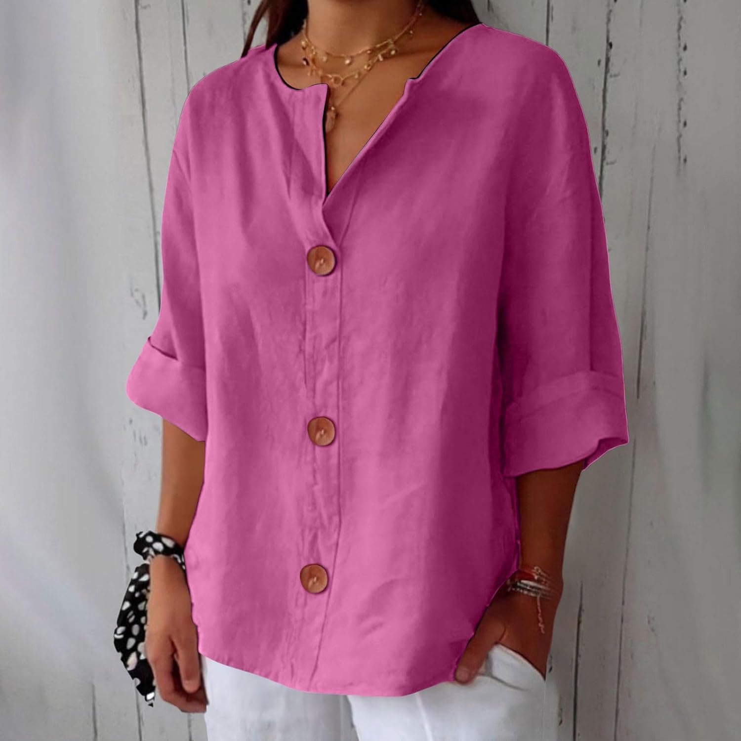 Eastwood and Bloom™ | Relaxed Linen Blouse for Timeless Elegance