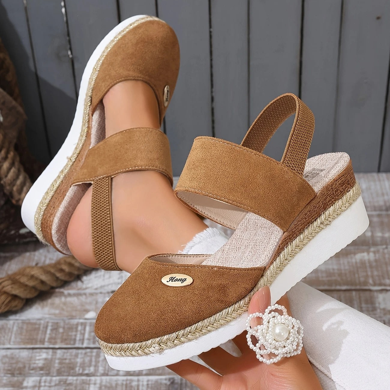 Eastwood and Bloom™ | Antonia - Orthopedic Sandals with Platform, Breathable and Relaxed