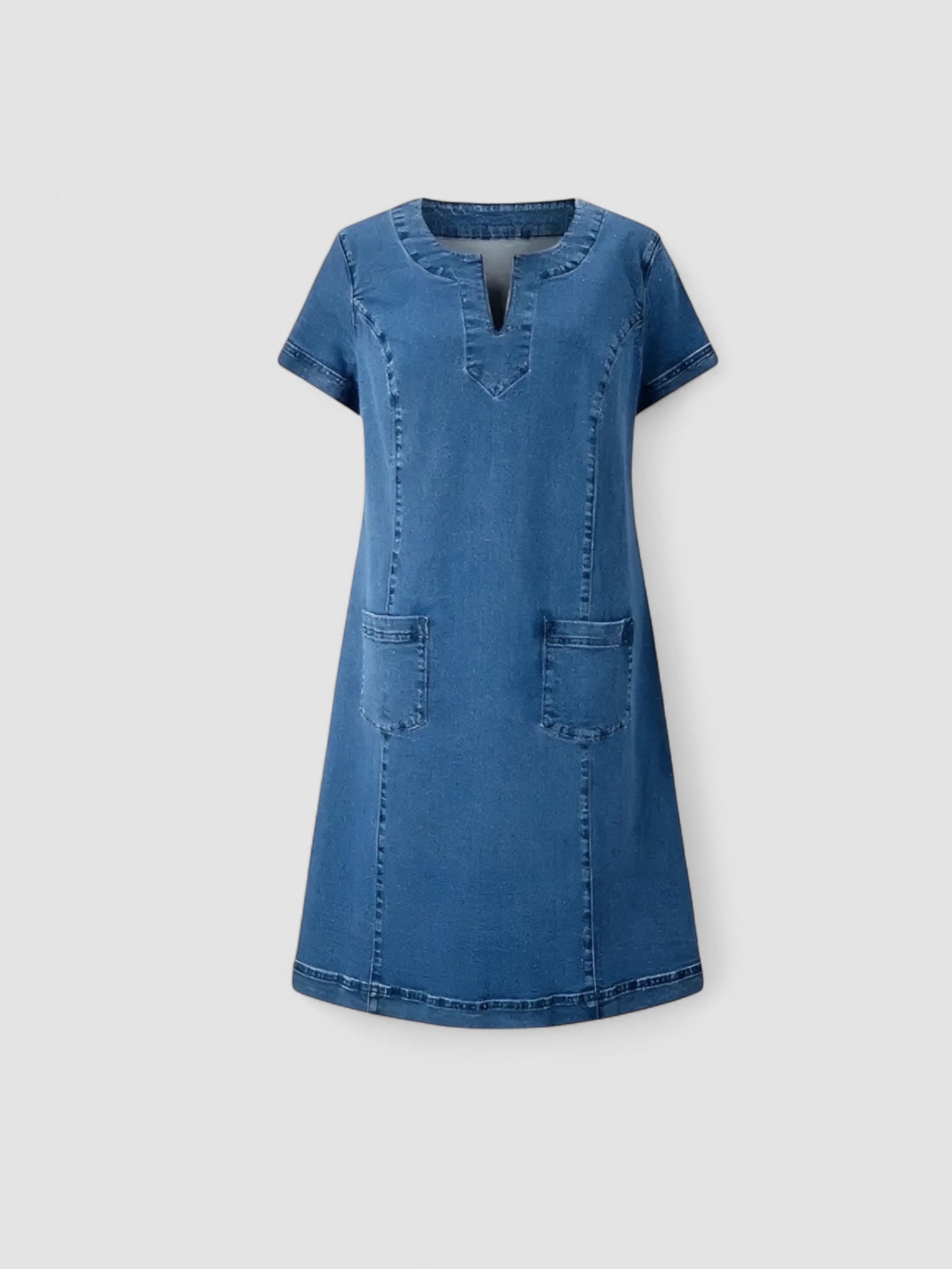 Eastwood and Bloom™ | Soft Denim Dress with Front Pockets