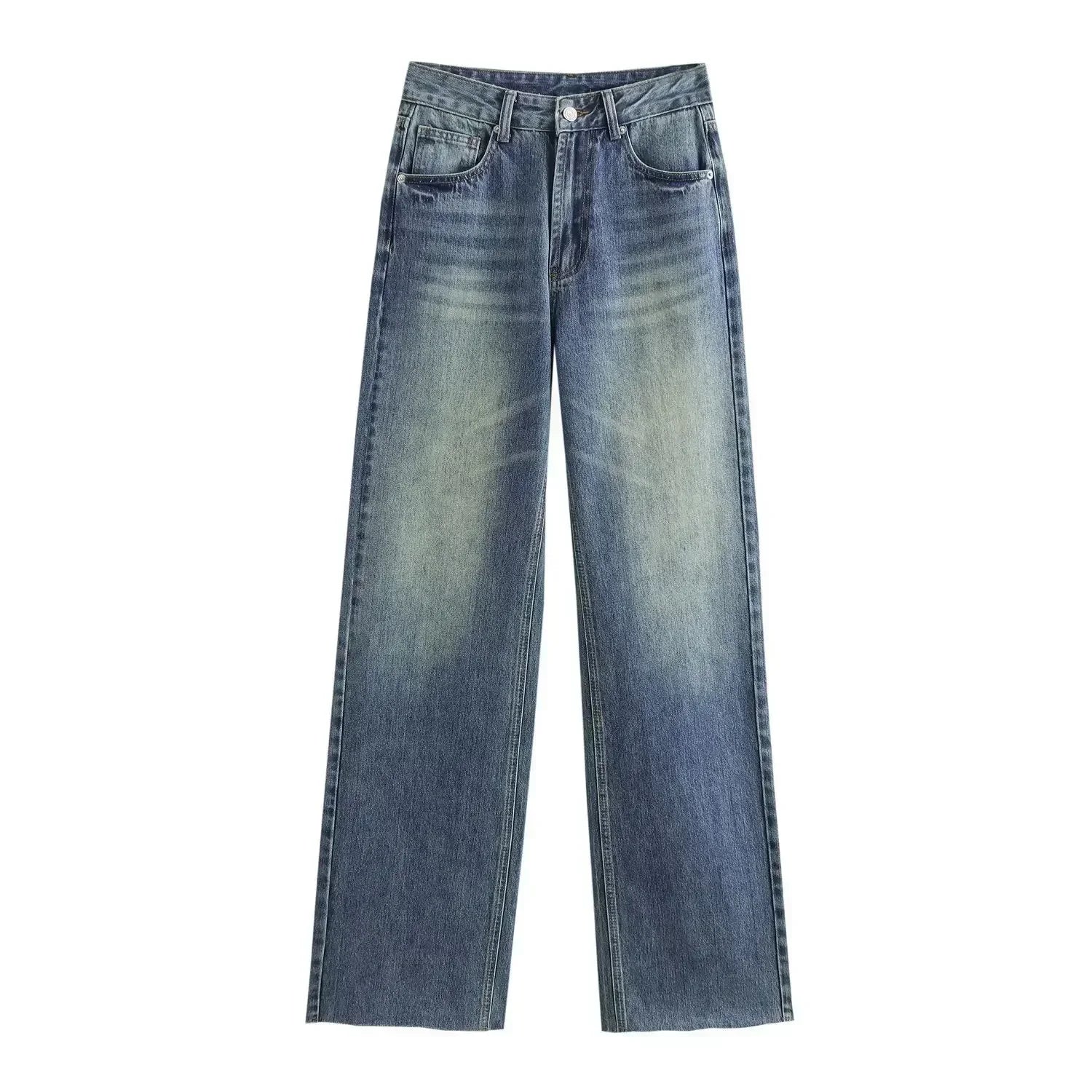 Eastwood and Bloom™ | Wide Jean with Worn Effect