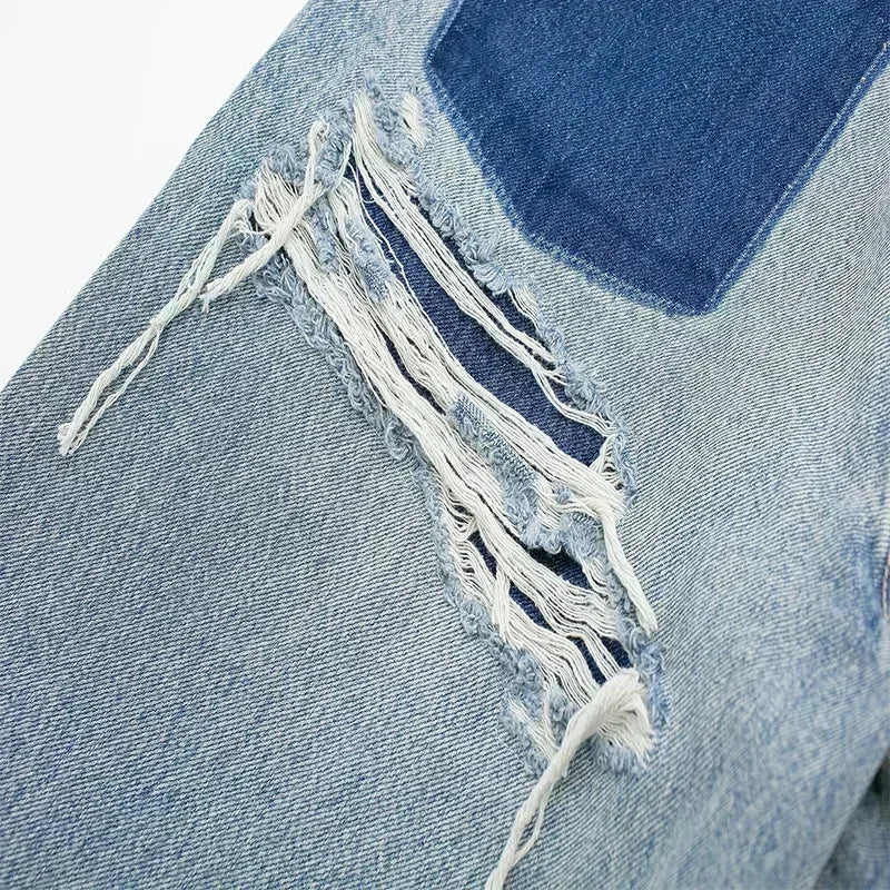 Eastwood and Bloom™ | Jean Patchwork Destroyed