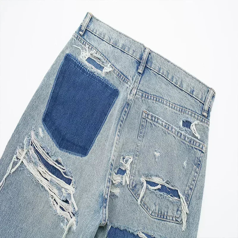 Eastwood and Bloom™ | Jean Patchwork Destroyed