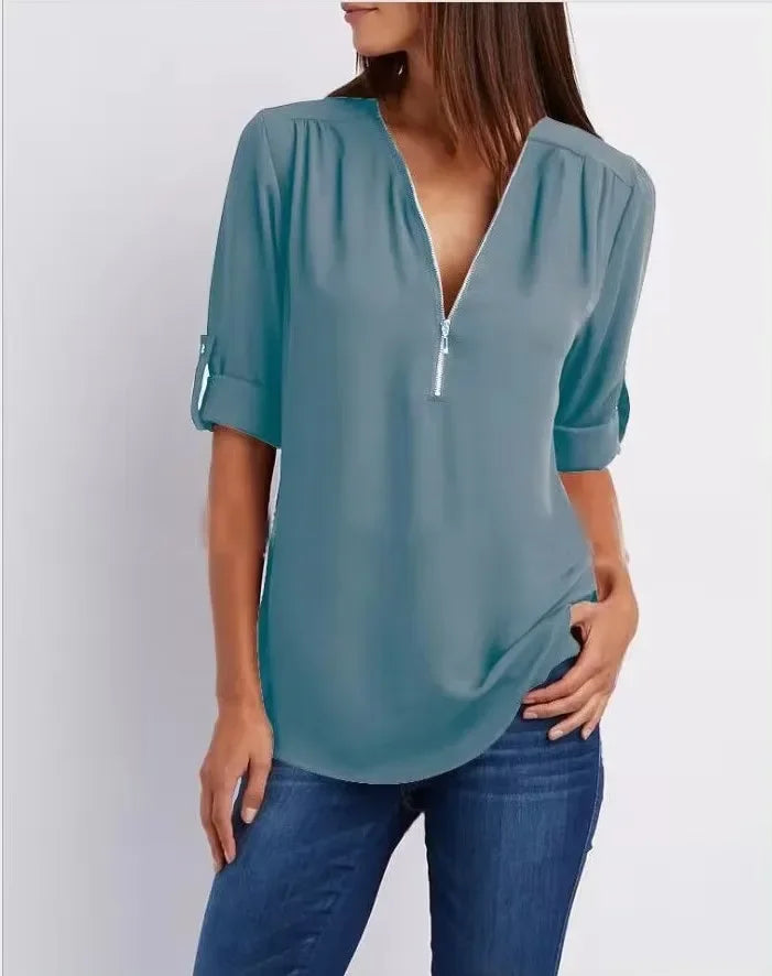 Eastwood and Bloom™ | Ronja – Elegant top with zipper