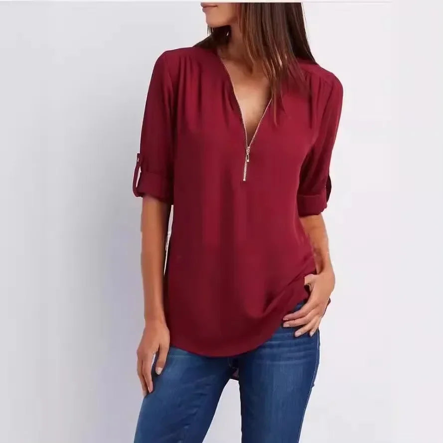 Eastwood and Bloom™ | Ronja – Elegant top with zipper