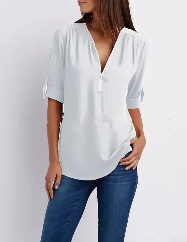 Eastwood and Bloom™ | Ronja – Elegant top with zipper