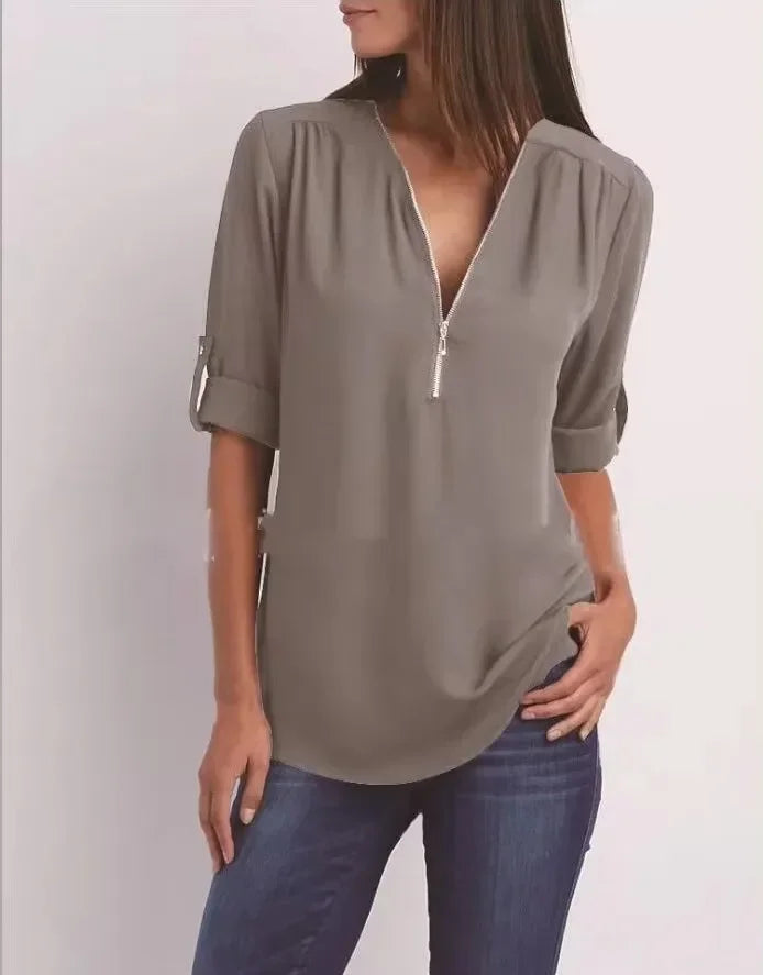 Eastwood and Bloom™ | Ronja – Elegant top with zipper