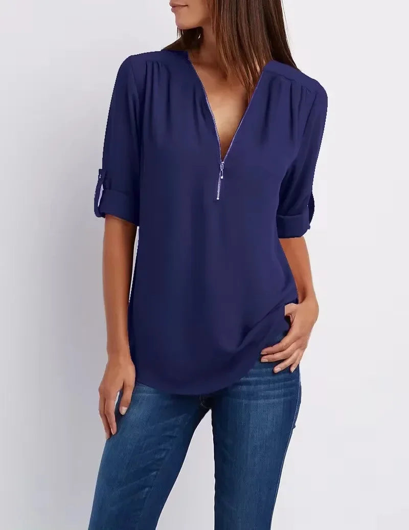 Eastwood and Bloom™ | Ronja – Elegant top with zipper