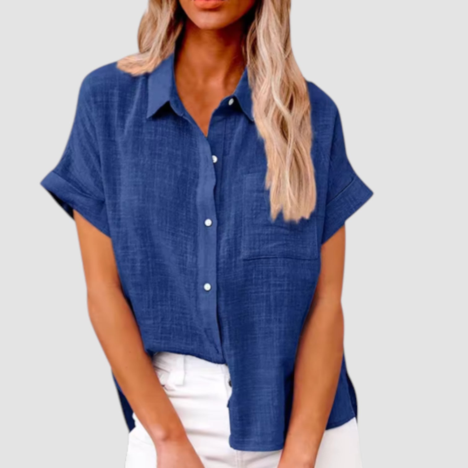 Eastwood and Bloom™ | Lova – Short-sleeved shirt in soft viscose blend