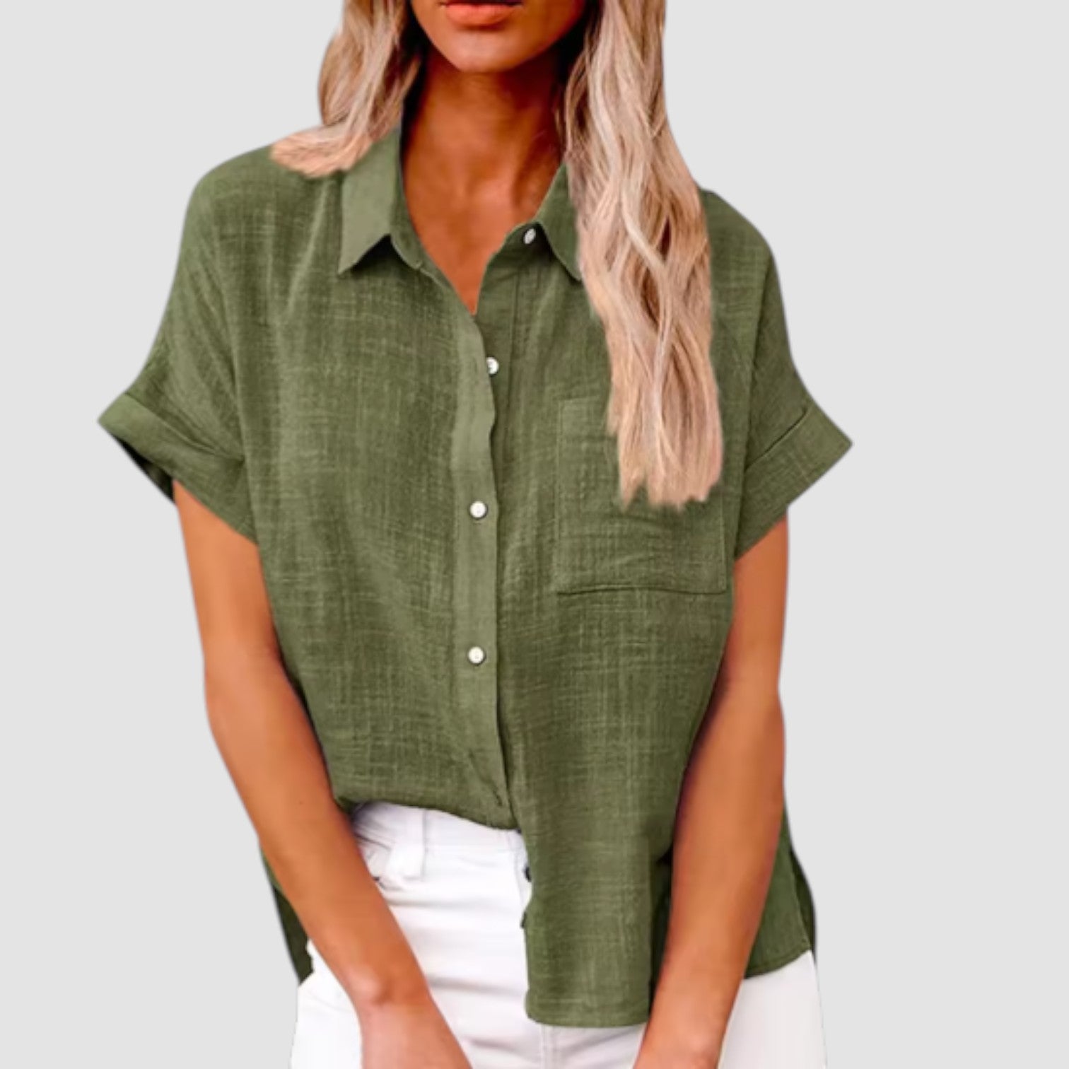 Eastwood and Bloom™ | Lova – Short-sleeved shirt in soft viscose blend
