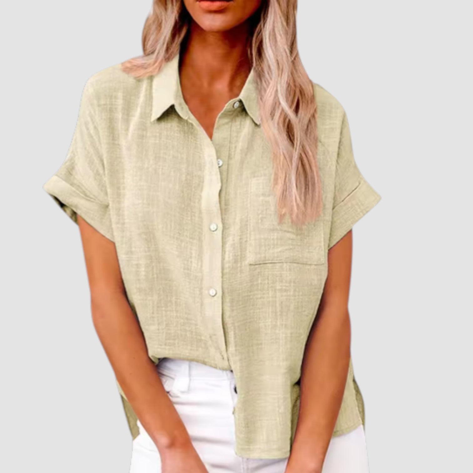 Eastwood and Bloom™ | Lova – Short-sleeved shirt in soft viscose blend