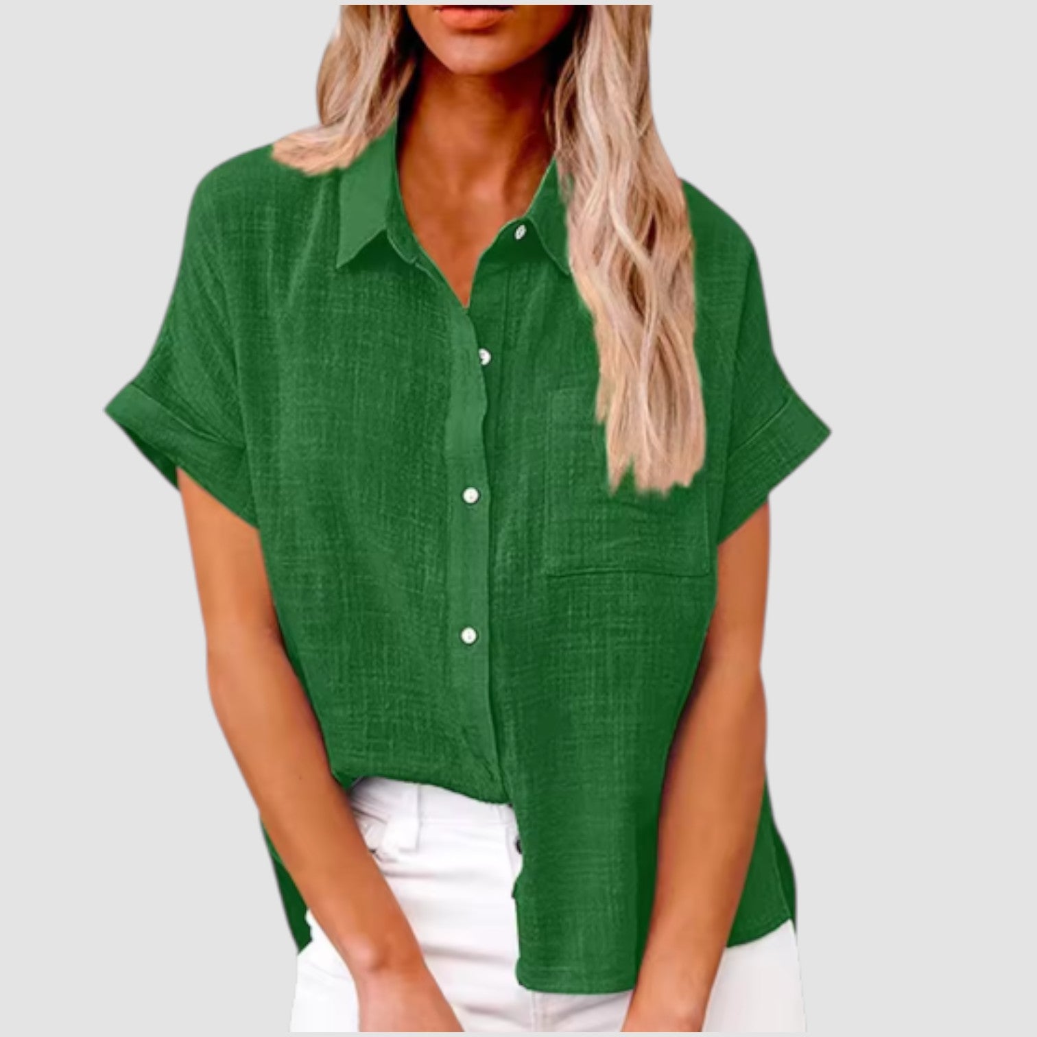 Eastwood and Bloom™ | Lova – Short-sleeved shirt in soft viscose blend