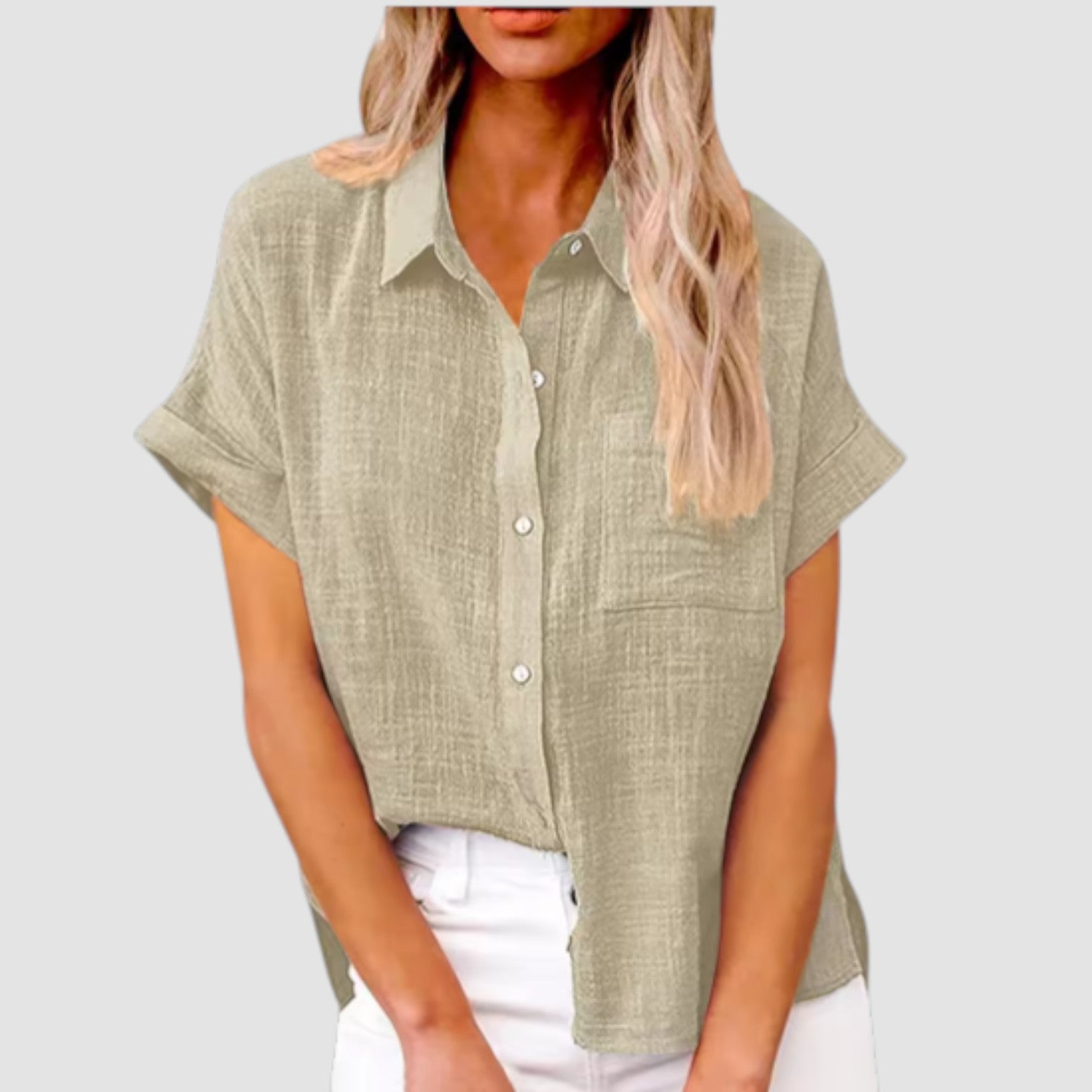 Eastwood and Bloom™ | Lova – Short-sleeved shirt in soft viscose blend