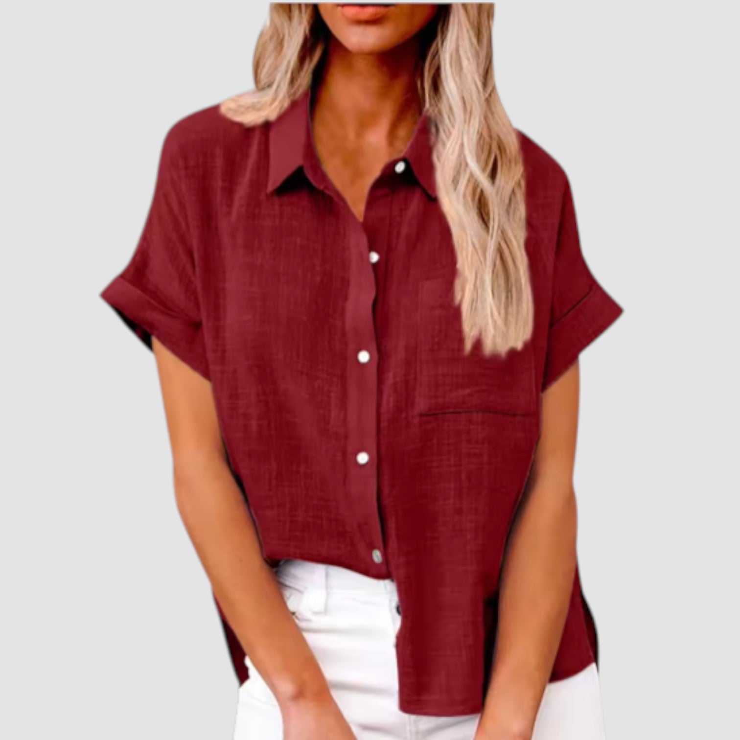 Eastwood and Bloom™ | Lova – Short-sleeved shirt in soft viscose blend