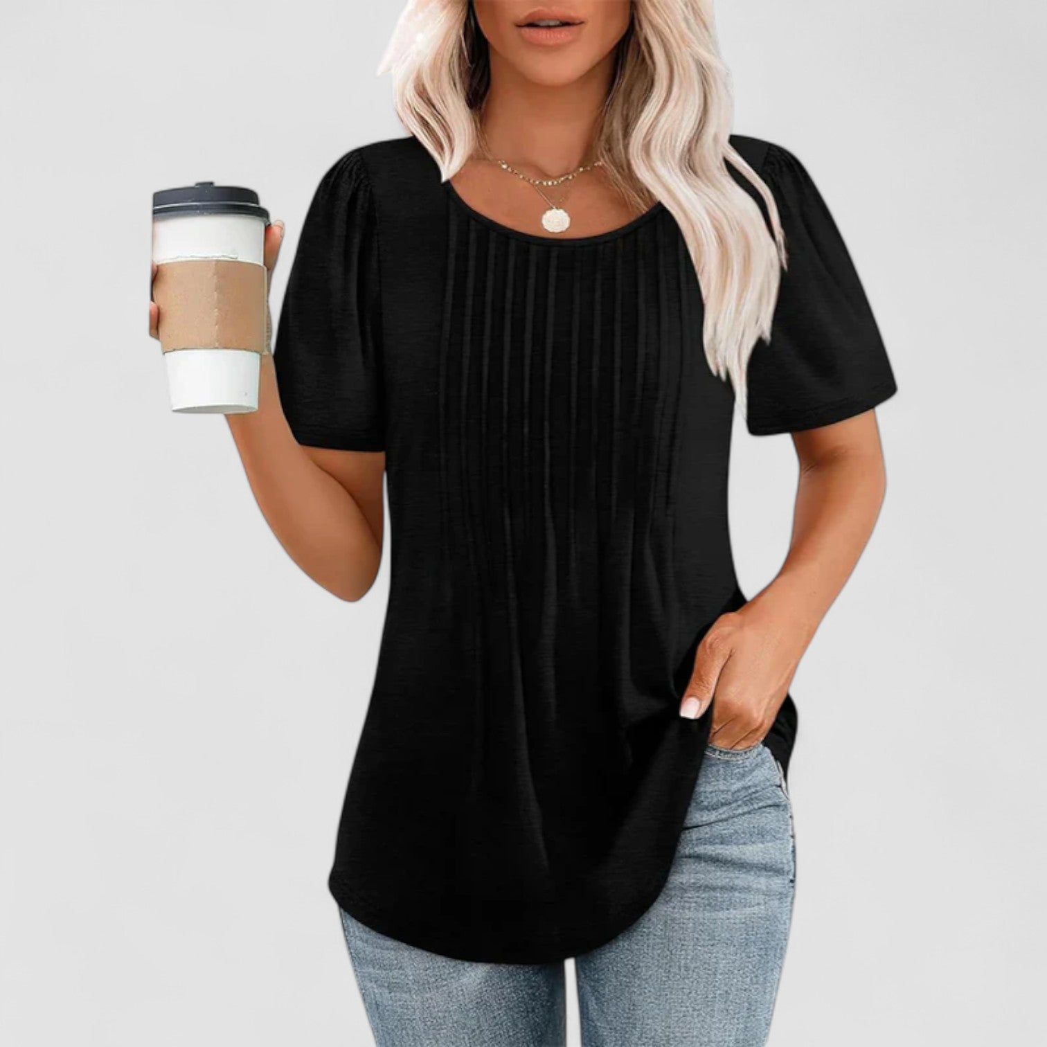 Eastwood and Bloom™ | Linna – Long-sleeved blouse in soft viscose