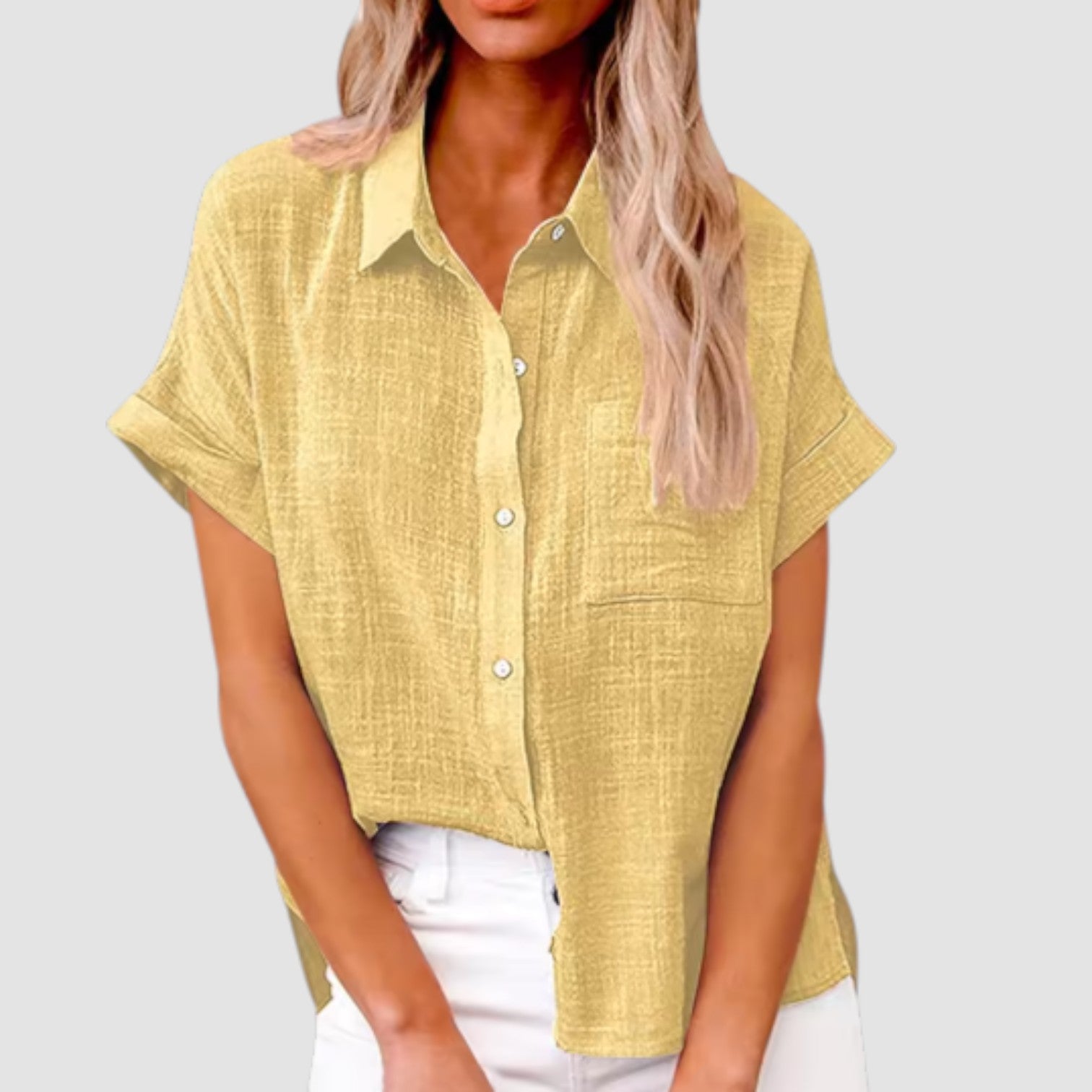 Eastwood and Bloom™ | Lova – Short-sleeved shirt in soft viscose blend