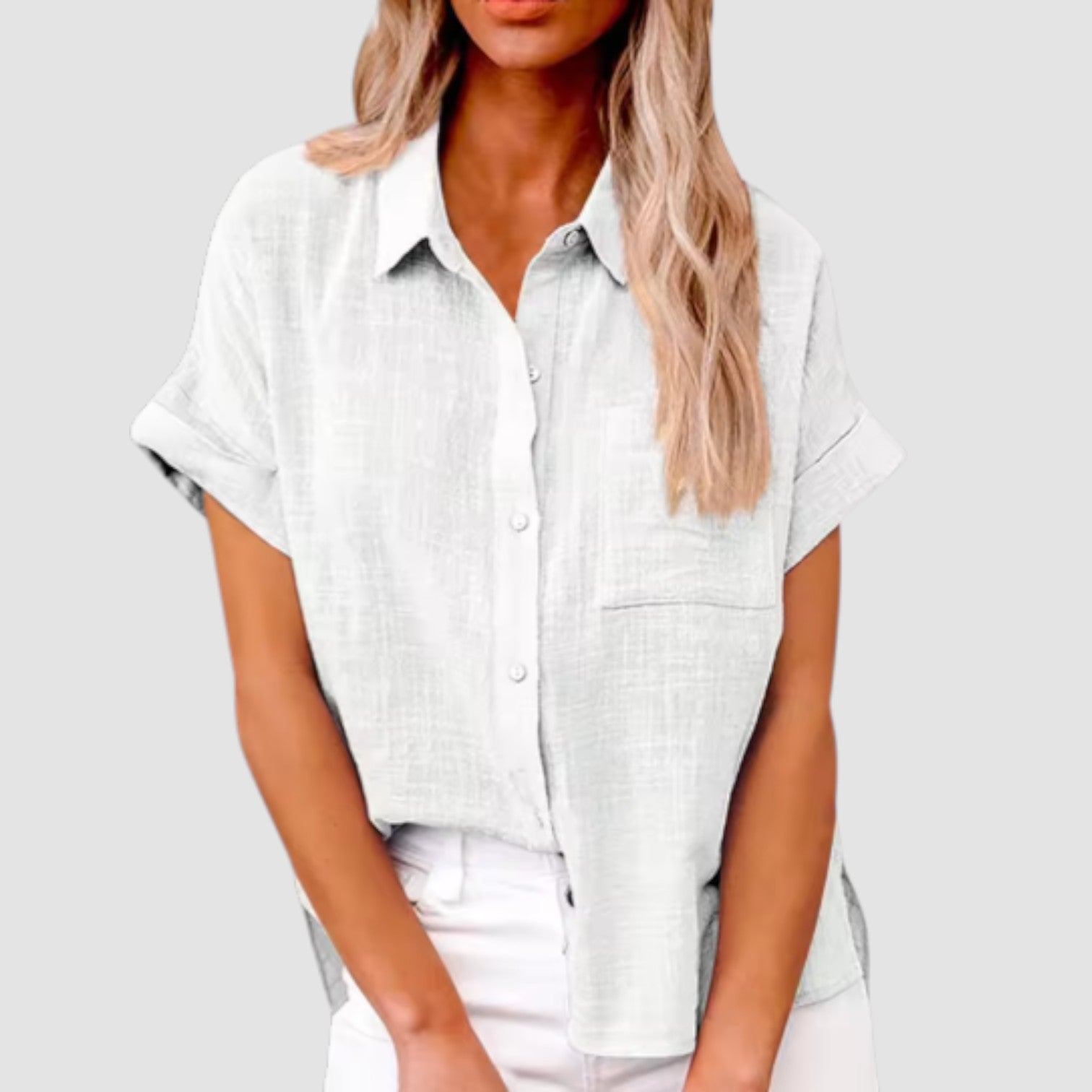 Eastwood and Bloom™ | Lova – Short-sleeved shirt in soft viscose blend