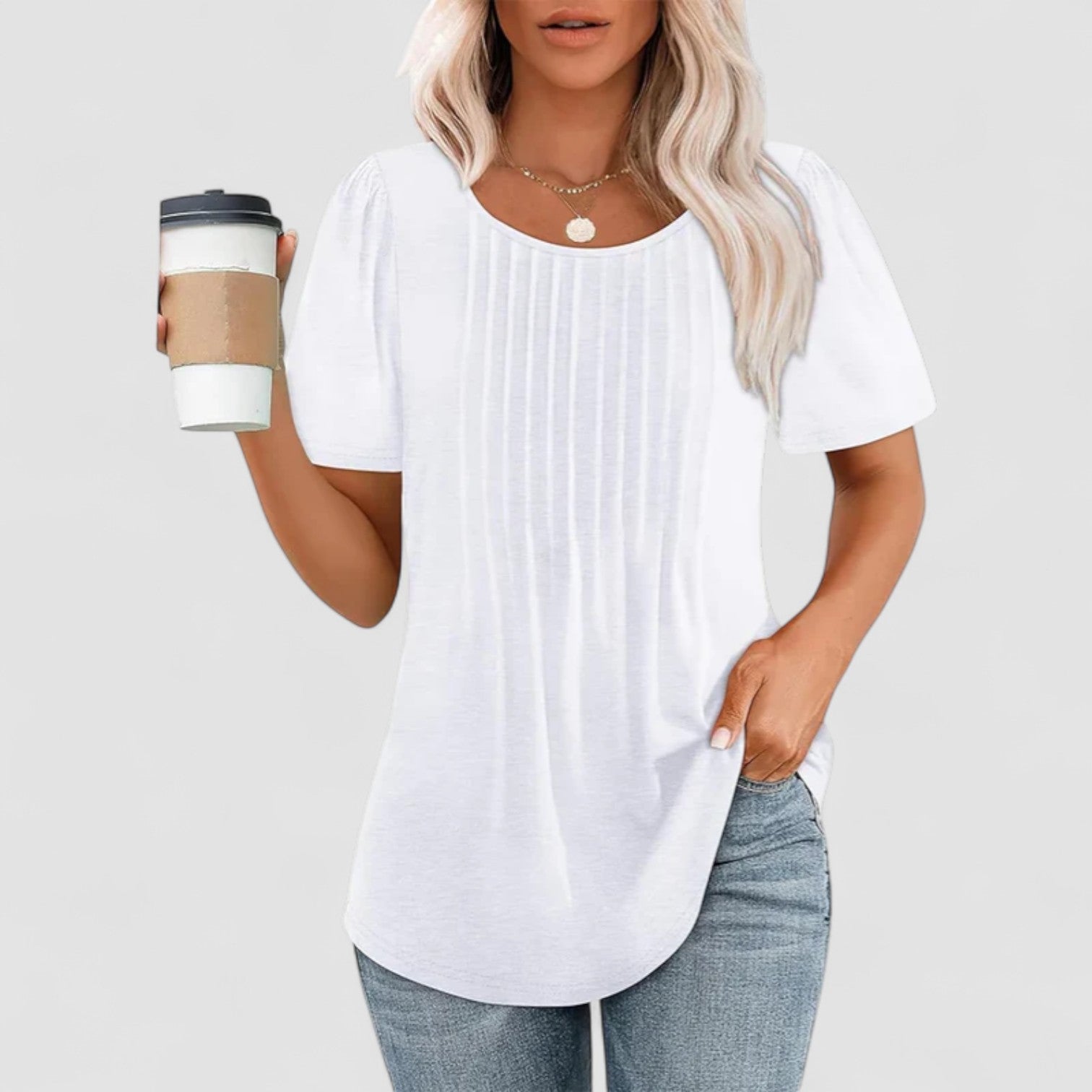 Eastwood and Bloom™ | Linna – Long-sleeved blouse in soft viscose