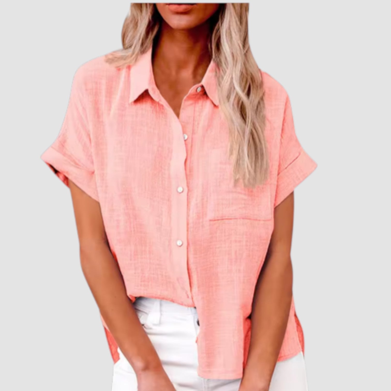 Eastwood and Bloom™ | Lova – Short-sleeved shirt in soft viscose blend