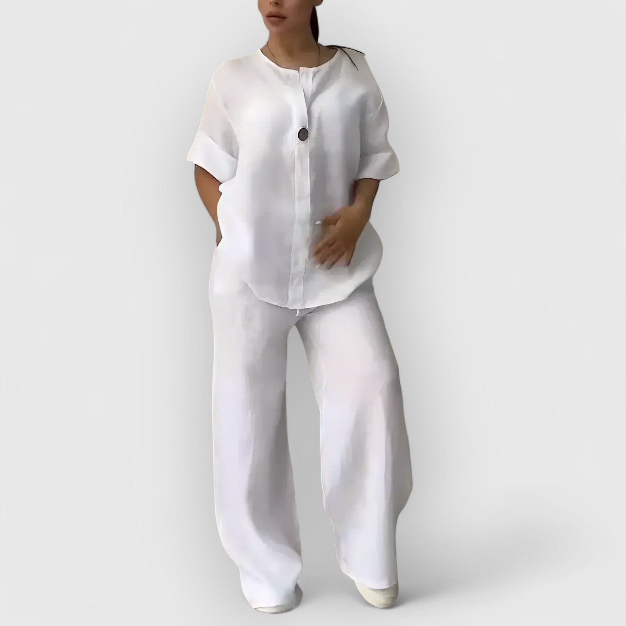 Eastwood and Bloom™ | Margherita – Two-Piece Linen Set in Relaxed, Elegant Style