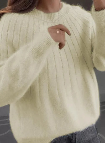 Eastwood and Bloom™ | Shereen – Round Neck Fluffy Sweater