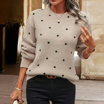 Eastwood and Bloom™| Nina – Polka Dot Knitted Sweater