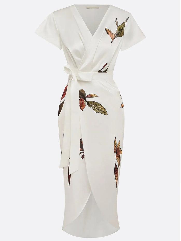 Eastwood and Bloom™ | Nephele – Draped Tie-Waist Dress