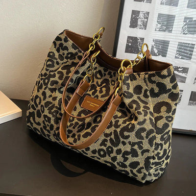 Eastwood and Bloom™ | Leonora – Leopard Charm Tote