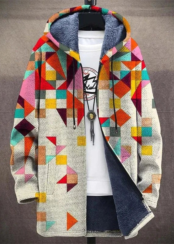 Eastwood and Bloom™ | Veradis – Geometric Hooded Jacket