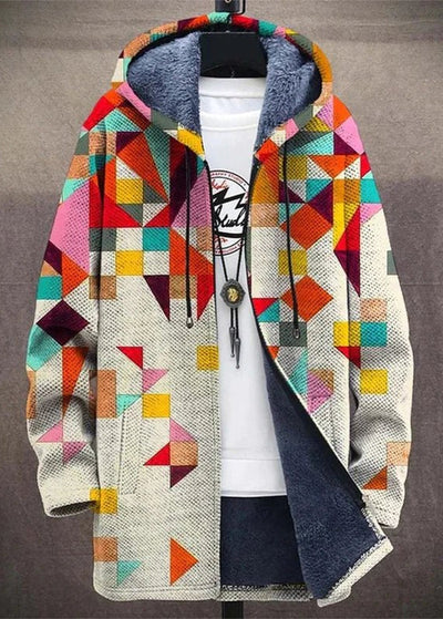 Eastwood and Bloom™ | Veradis – Geometric Hooded Jacket