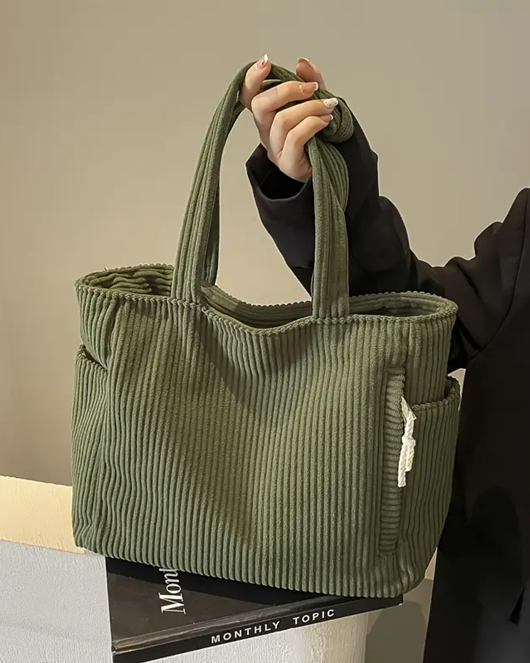 Eastwood and Bloom™ | Tilda – Ribbed Tote Bag