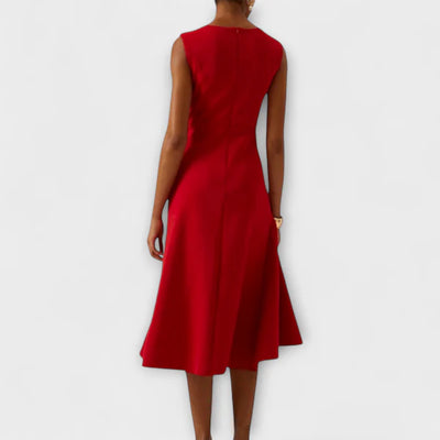 Eastwood and Bloom™ | Juliette – Draped Asymmetric Midi Dress