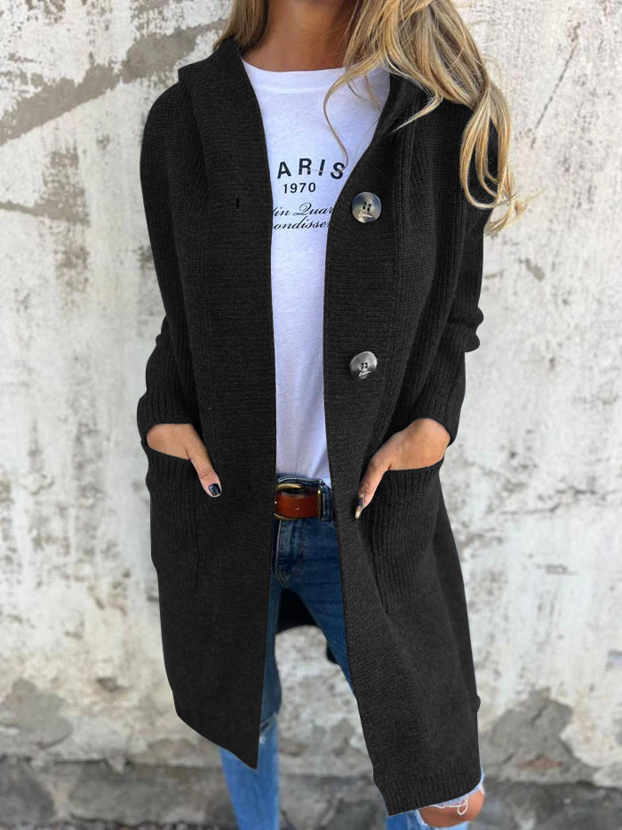 Eastwood and Bloom™ | Liora – Hooded Knit Cardigan
