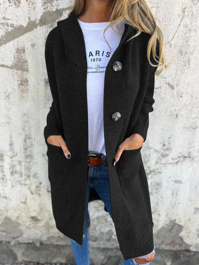 Eastwood and Bloom™ | Liora – Hooded Knit Cardigan