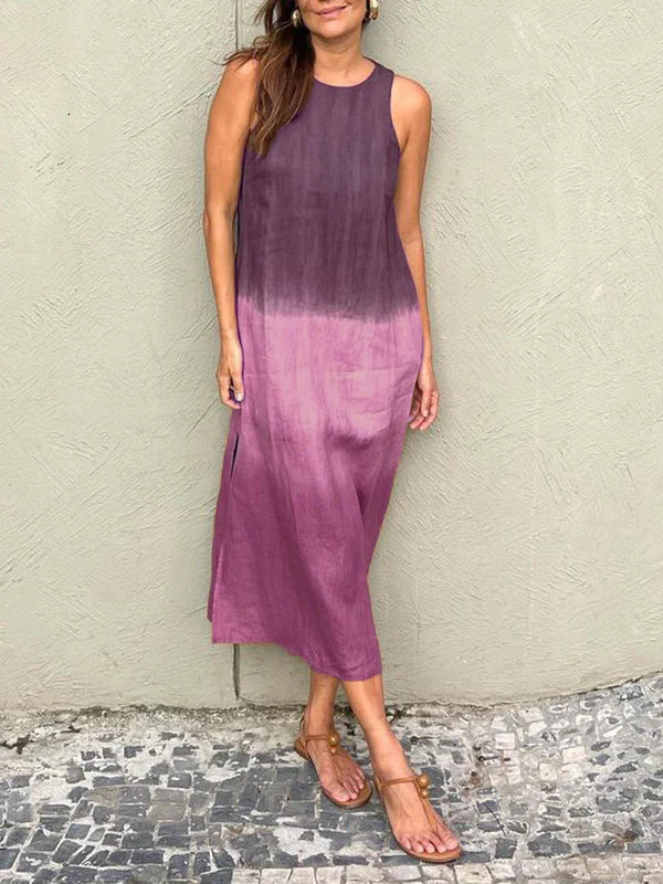 Eastwood and Bloom™ | Aurelia – Sleeveless Gradient Midi Dress