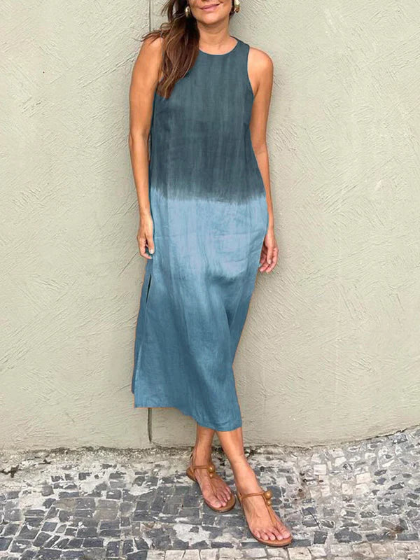 Eastwood and Bloom™ | Aurelia – Sleeveless Gradient Midi Dress