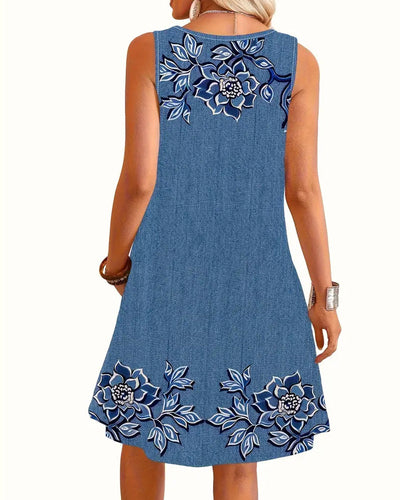 Eastwood and Bloom™ | Finley – Sleeveless Button-Front Dress