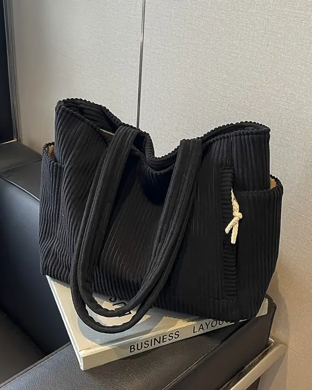 Eastwood and Bloom™ | Tilda – Ribbed Tote Bag