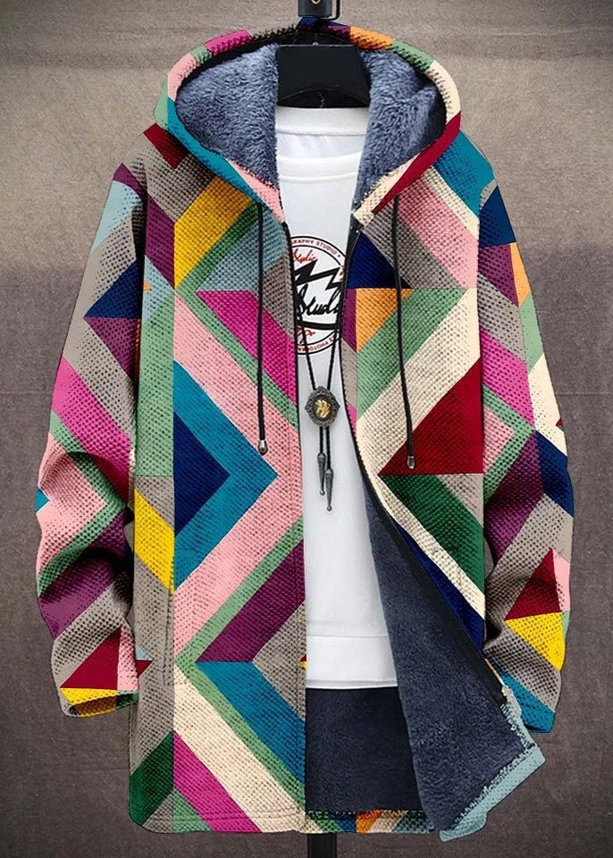 Eastwood and Bloom™ | Veradis – Geometric Hooded Jacket