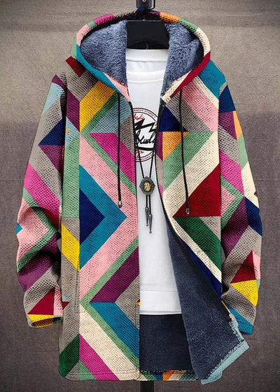 Eastwood and Bloom™ | Veradis – Geometric Hooded Jacket