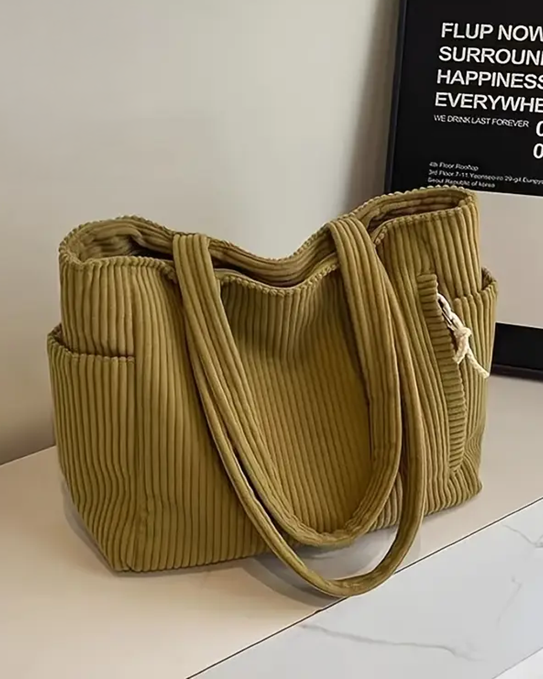 Eastwood and Bloom™ | Tilda – Ribbed Tote Bag