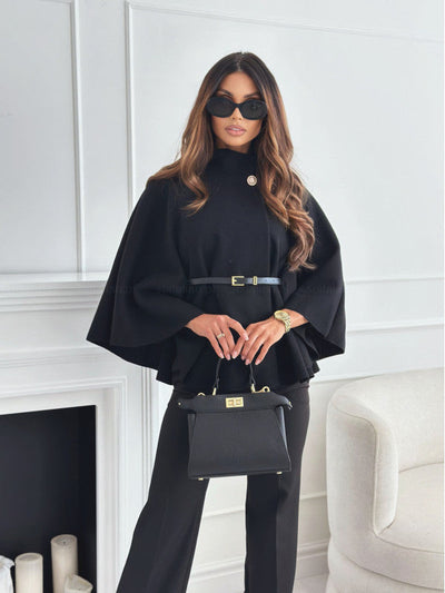 Eastwood and Bloom™ | Demelza – Elegant belted cape jacket