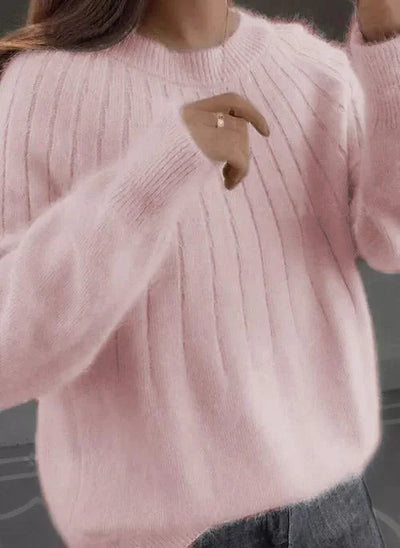 Eastwood and Bloom™ | Shereen – Round Neck Fluffy Sweater