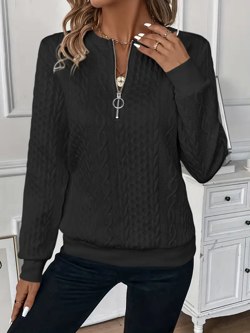 Herald - Elegant Zip Sweater