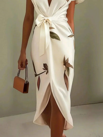 Eastwood and Bloom™ | Nephele – Draped Tie-Waist Dress