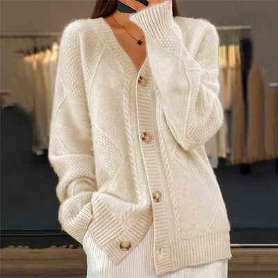 Eastwood and Bloom™ | Tanner – Comfortable V-Neck Cashmere Cardigan