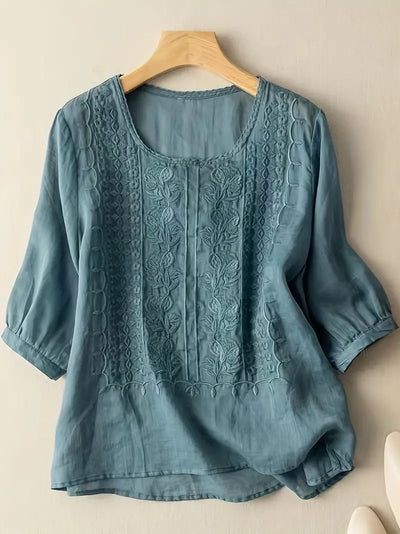 Eastwood and Bloom™ | Dorotea – Airy Blouse in Linen