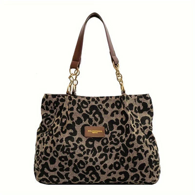 Eastwood and Bloom™ | Leonora – Leopard Charm Tote